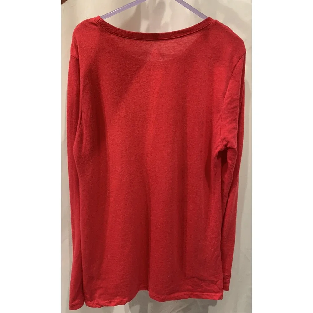 The Children's Place Girls All I Want For Christmas Long Sleeve Shirt Medium Red